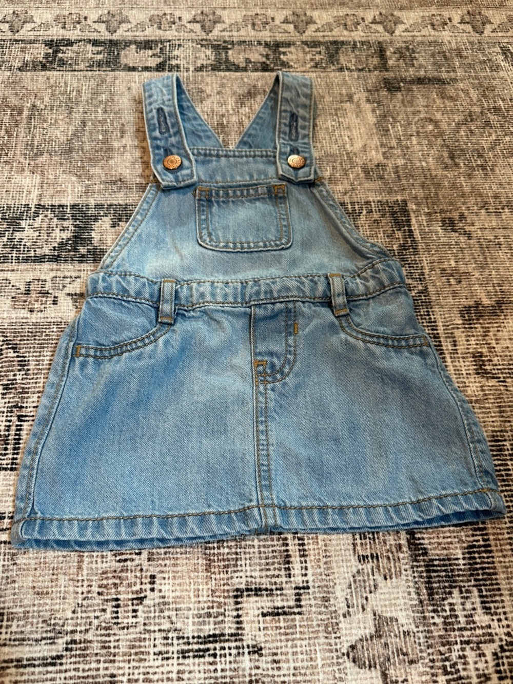 Old Navy Light Blue Denim Baby Overall Skirt